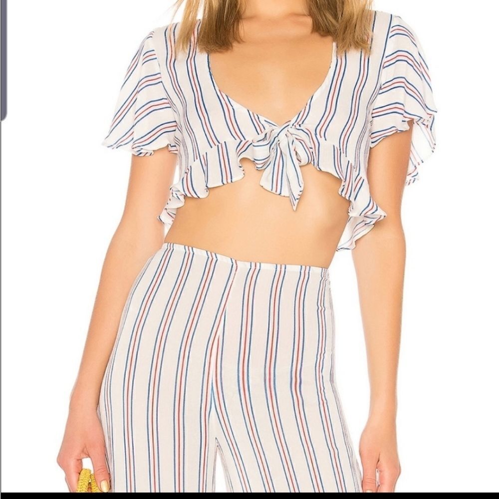 NWT Revolve lovers+friends lay down varsity stripe